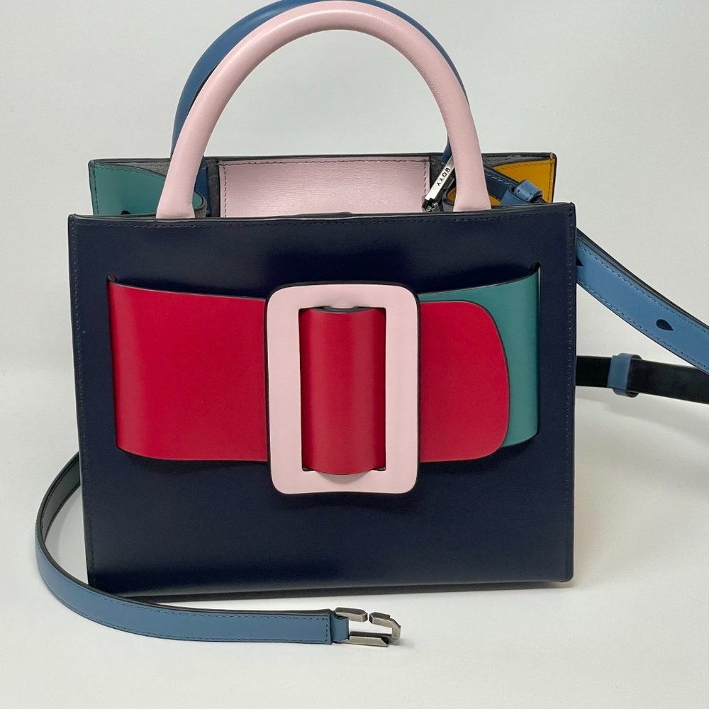 BOYY Bobby 23 Color-Block Leather Handle Bag